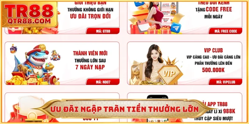 Ưu đãi ngập tràn tiền thưởng đang chờ